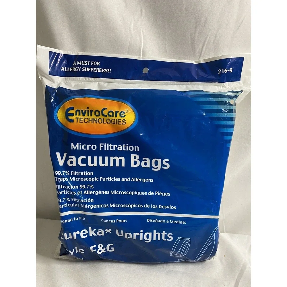 2 Packs EnviroCare Eureka F&G Vacuum Bags 9 Pack Each Type‎ F&G Replacement Bags
